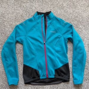 Shimano Women's Teal and Black cycling zip up